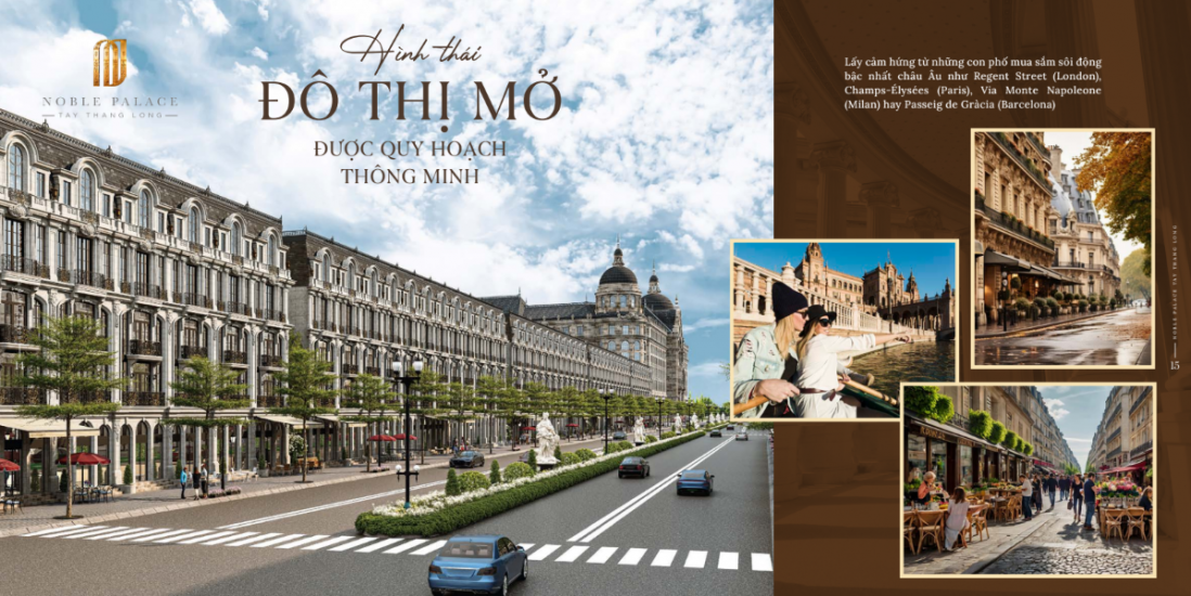 Shophouse mặt đường 24m tại dự án Noble Palace Tây Thăng Long